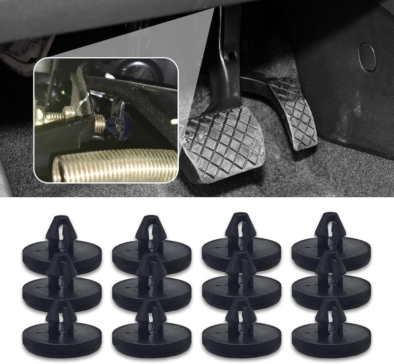 HEVLE 12PCS Brake Switch Stopper, Stopper Brake Switch Pad, Brake Light Switch Stopper, 90541-06036 Car Truck Auto Brake Pedal Pad, Automotive Clutch Pedal Stopper Fits for Most Cars (12PCS) - Image 1